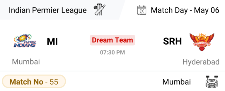 MI vs SRH Dream Team Prediction